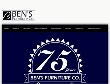 Tablet Screenshot of bensfurn.com